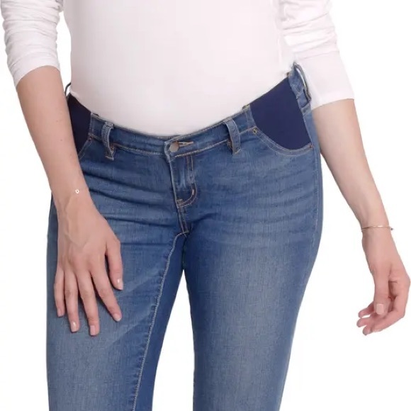 Maternity Jeans Jeggings Distress Wash Size 8 29R - Picture 4 of 16